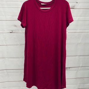 NWT Maroon t shirt dress